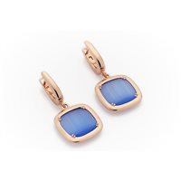 Pendientes Madì Mujer laguna in Plata Quarzo idrotermale 3916300 - 3916300